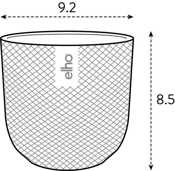 jazz rund mini 9cm amber gelb